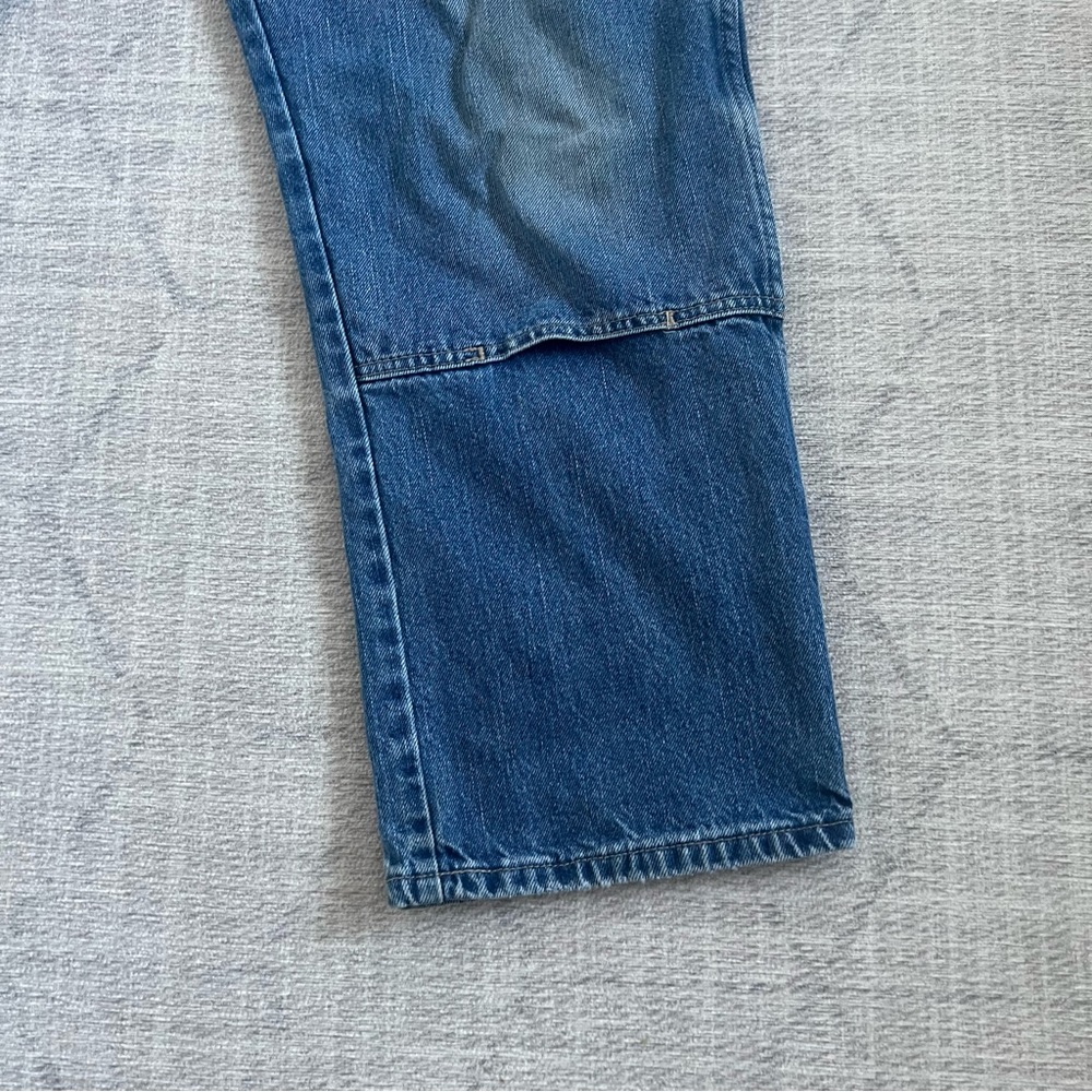 Vintage Dickies Men’s Blue Distressed Grunge Baggy Workwear Skater Denim Jeans - Picture 3 of 10
